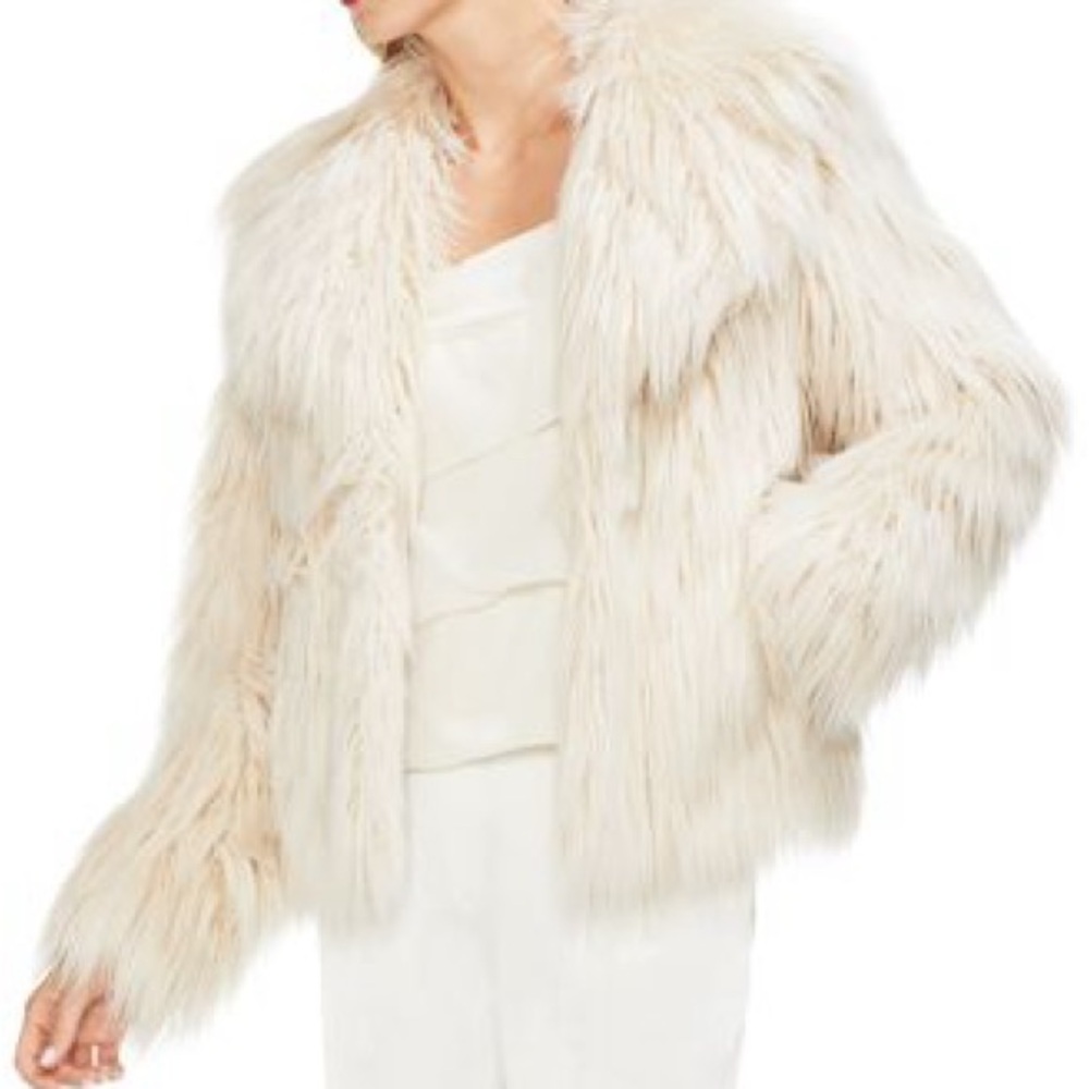 Vince Camuto Cream Teddy Jacket